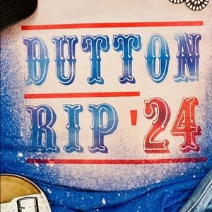 🔆🔆🔆🇺🇸🏔DuttonRip 2024🇺🇸 🐴Yellowstone Themed Woman’s Tee 🐴🇺🇸🔆🔆🔆